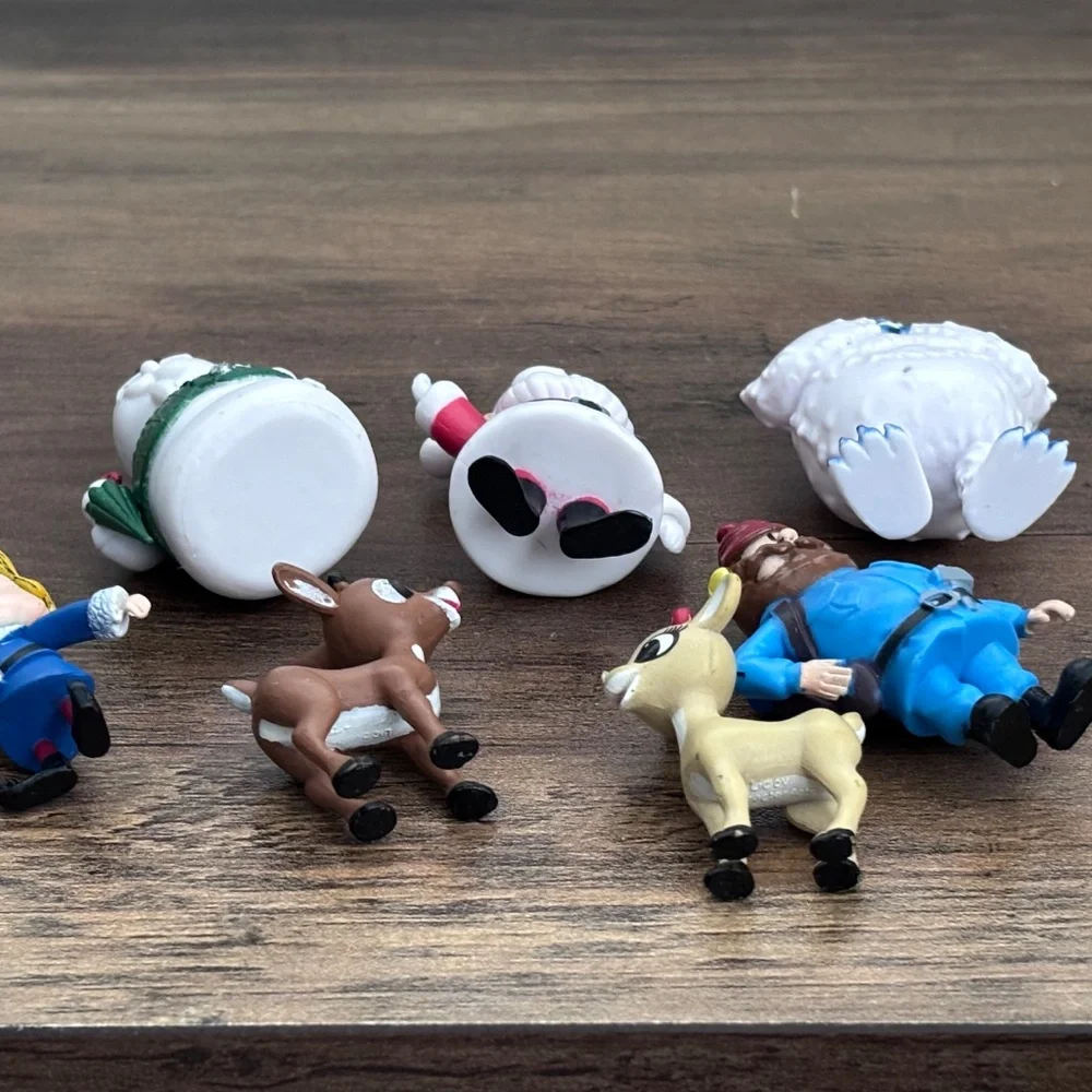 RUDOLPH Red Nosed Reindeer and The Island of Misfit Toys Friends Toy Figures LOT